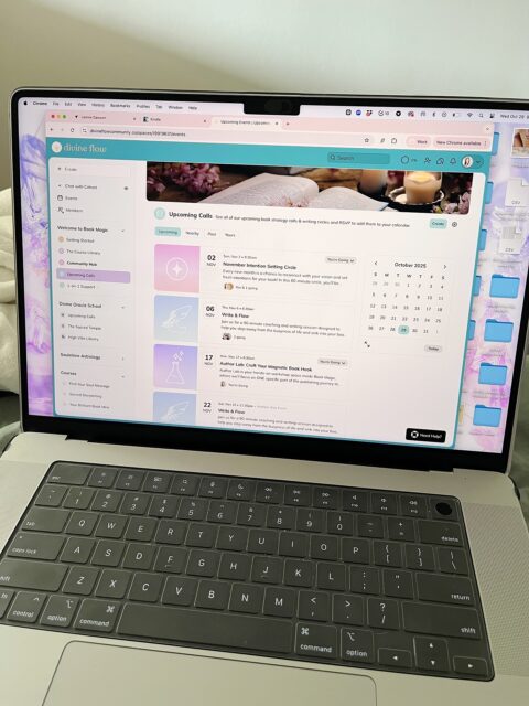 Did you know? We have tons of events every month to not only help you start your book - but finish it, too! ✍🏼

Inside the Book Magic Mastermind, we offer:

✨ Monthly intention setting circles to reconnect with the soul of your book - and what it needs from you next!

✨ Write & Flows - Every 2 weeks, we gather for a co-working session to simply sit down and write! Our editor, Charlotte (@hernarrative_), holds a Q&A in the beginning to offer support on your writing questions so you’ll never stay stuck or procrastinate for long.

✨ Author Labs - Every month, we also hold a hands-on workshop to inspire your marketing and provide ideas on how you can make your book shine brighter & reach more of the people who need it most.

Almost everyone on our team has self-published a book (or many), so we understand what it’s like! We approach it from both sides - the practical process & the mindset and courage it requires - so you can finally make your book dream come true.

Our community is filled with like-minded writers and spiritual voices who will help you feel less alone on your book publishing journey.

Plus, we provide an entire library of classes that cover the whole writing & publishing process from start to finish - so you always know what to do next! 

Find out more & RSVP for upcoming events by joining us in the Book Magic Mastermind @ www.bookmagic.co 📖💜